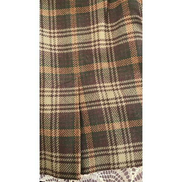 Vintage Pendleton Wool Skirt Size Small 60s Retro Green Plaid Straight A-Line - Picture 3 of 8